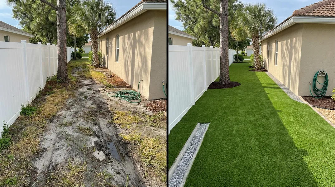 Result artificial grass installation in Port St. Lucie - Port St. Lucie Artificial Grass Installation