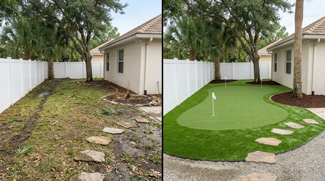 Result artificial grass installation in Port St. Lucie - Port St. Lucie Artificial Grass Installation